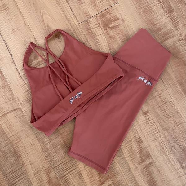 GymGOF Dreamwear Cinnamon Bike Short Set